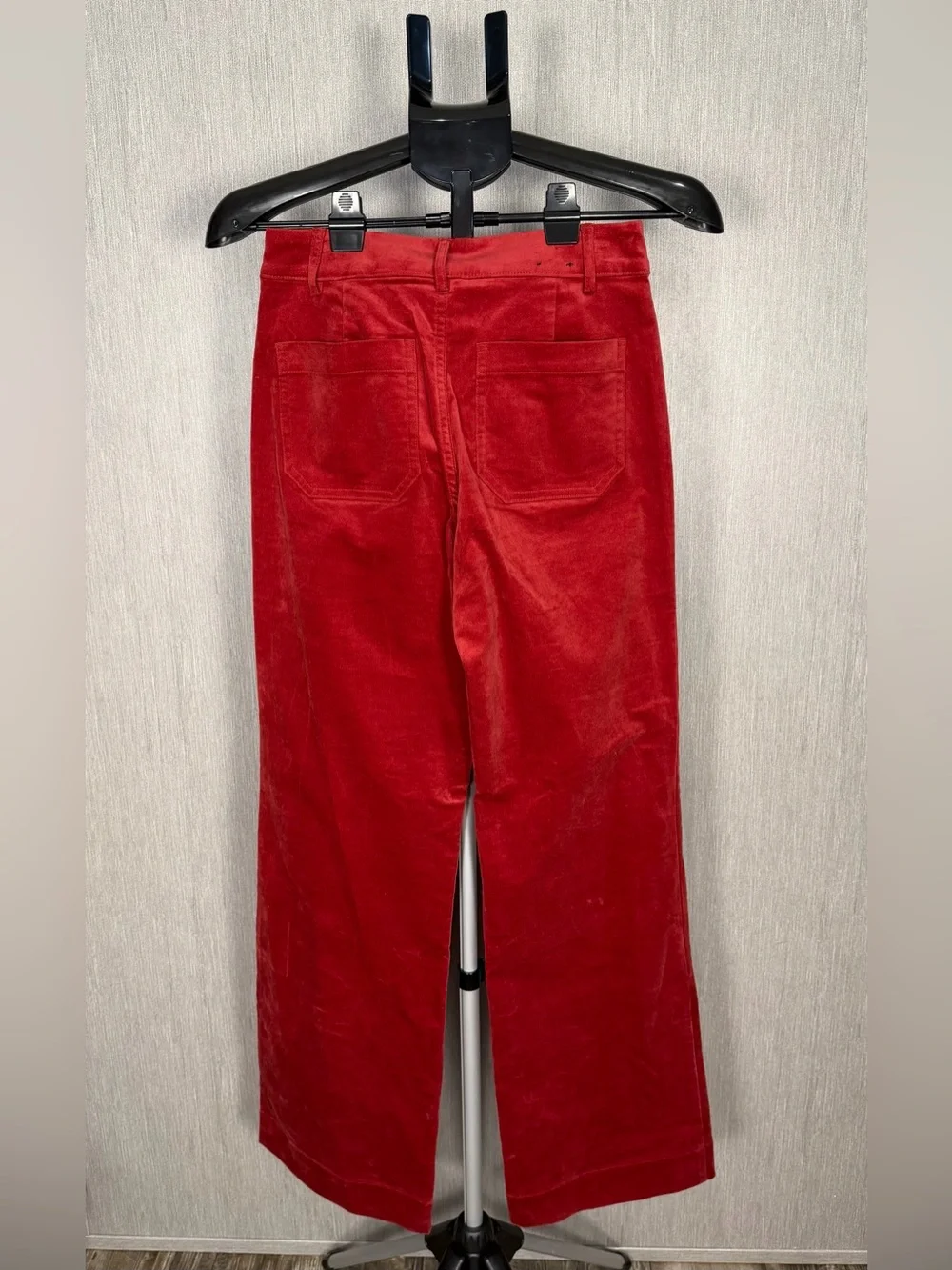 J. Crew Red Velvet Boot-Cut Pants Size 25T